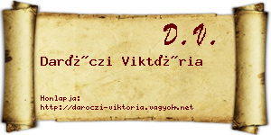 Daróczi Viktória névjegykártya