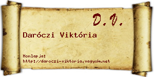 Daróczi Viktória névjegykártya