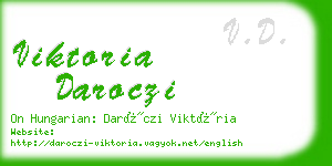 viktoria daroczi business card